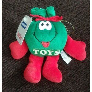 NWT M&M's Plush toy DanDee Stuffed toy Red Green 6" Satchel Eckerd rare Dan Dee